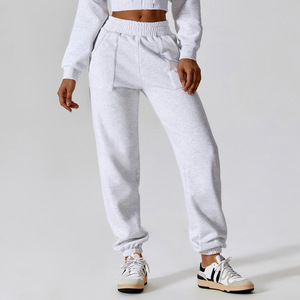 Pantalones Deportivos de Cintura Alta, Transpirables, para Gimnasio y Entrenamiento, de Lana y 100% Algodón, con Cierre de Cordón, Casuales, para Hombre - Product Image 5