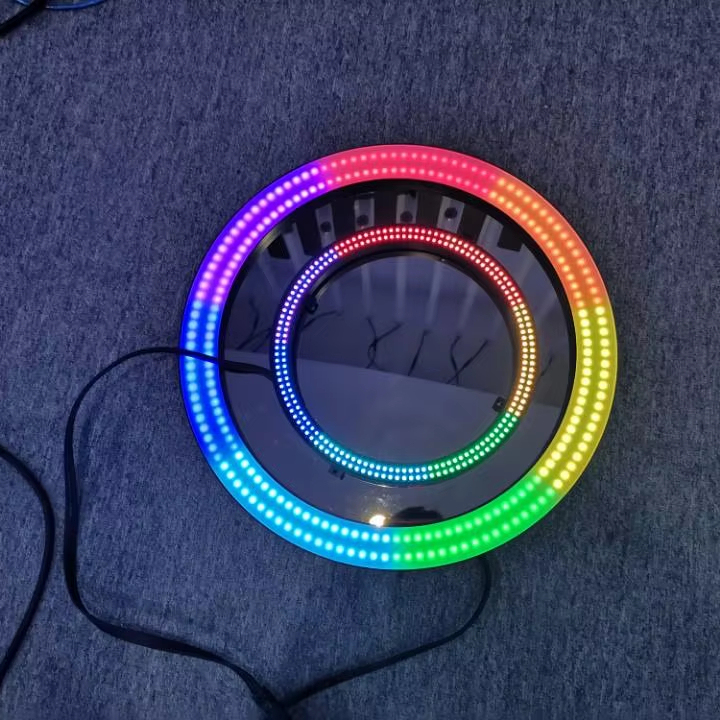 15 Inch IP65 DMX512 RGB LED Pixel Ring Lights Programmable Full Color for Nightclub Decoration