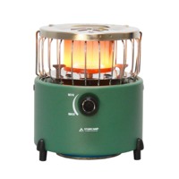 Chauffage et cuisinière à gaz portables en acier STARCAMP 2000W pour le camping en plein air, structure manuelle séparée 2 en 1 pour les aventures en plein air