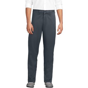 Pantalón Chino de Corte Clásico para Hombre, Pierna Recta, 100% Algodón, Tela Oxford Antiarrugas, Bolsillos Laterales, Ropa de Viaje - Product Image 1