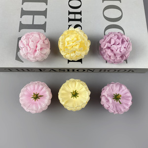 Têtes de fleurs d'hortensia simulées, diamètre 5 cm, fleurs artificielles en soie pour décoration de mariage, décoration de la maison, accessoires pour couronnes DIY - Product Image 4