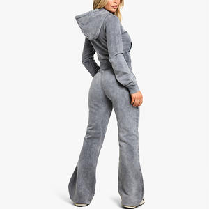 Ensemble de <span class=keywords><strong>jogging</strong></span> personnalisé pour femmes, lavage à l'acide, ensemble de <span class=keywords><strong>jogging</strong></span> de haute qualité, ensemble de <span class=keywords><strong>jogging</strong></span> pour femmes, ensemble de pantalons pour femmes - Product Image 1