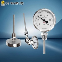 Thermomètre à cadran, sonde de température CVC, thermomètres à cadran pour four, thermomètre bimétallique, thermomètre Pt100 RTD