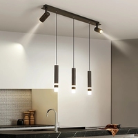 Suspension LED longue ligne pour salon d'hôtel 3 têtes 5 têtes de lustre
