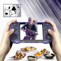 Nouvelle console de jeu portable R46H avec écran IPS de 4,2 pouces, carte mémoire de 64 Go, système d'exploitation Linux, batterie de 3500 mAh, prend en charge la connexion Wi-Fi