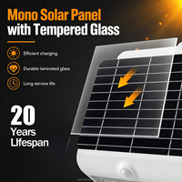 Lampe solaire murale intégrée étanche avec capteur PIR, design original, best-seller