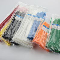 Attaches-câbles en nylon noir de qualité industrielle, conformes RoHS, personnalisables OEM/ODM, organisateur de câbles en gros