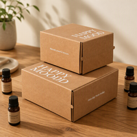 Boîte d'expédition en carton ondulé pour le commerce électronique, boîtes personnalisées, boîte d'expédition à fermeture éclair pour les petites entreprises