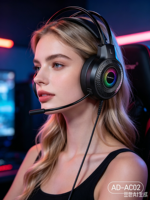 Auriculares para Juegos Dream Kacher con Micrófono para PC, Diseño Sobre la Oreja, Cancelación Activa de Ruido (ANC), Resistentes al Agua IPX-5, Cable USB de 2 Metros