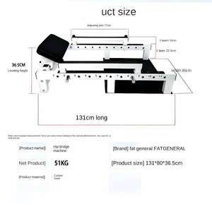 Appareil Commercial en Acier pour Pont Fessier, Presse Fessier à Domicile, Entraîneur de Hanches Réglable - Durable pour l'Entraînement des Fessiers et des Fesses Galbées - Product Image 5