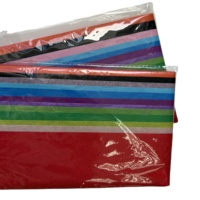 Emballage personnalisé de haute qualité 50*70cm, vente en gros de papier de soie pour bouquet de fleurs, emballage cadeau 17gsm