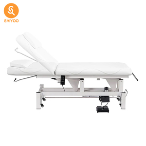 Chuyên Nghiệp Salon Đồ Nội Thất Chân Trắng Điều Khiển Từ Xa Đ<span class=keywords><strong>a</strong></span> Chức Năng Massage Dầu Gội Giường Cho Đầu Spa Chăm Sóc Da Mặt Vẻ Đẹp Phòng - Product Image 4