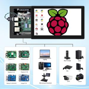 Nueva Pantalla Táctil de 8 Pulgadas para Raspberry Pi, 5 Puntos Táctiles, 1280x800 IPS HD, Interfaz con Altavoces Dobles, Negra, 3 Años de Garantía, Monitor Portátil - Product Image 3