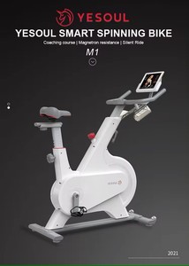 Bicicleta Inteligente <span class=keywords><strong>Yesoul</strong></span> M1 de Acero con Resistencia Magnética, Transmisión por Correa, Certificación CE, Carga Máxima de 150 kg, Asiento Ajustable, Blanca, para Ejercicio en Interiores - Product Image 6