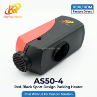Calentador de Aire Diésel OkyRie AS50-4 de 5KW con ECU de Autodiagnóstico y Ajuste de Relación de Combustible en Tiempo Real para Camiones, Autocaravanas y Furgonetas