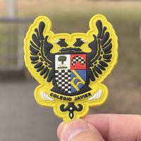 Écusson PVC souple 3D nouveau design avec logo personnalisé «Ne marchez pas sur moi» Bart Simpson écusson PVC en caoutchouc pour fesses