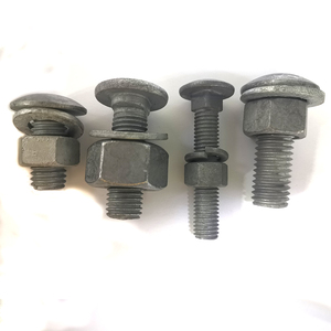 Galvanizado por inmersión en caliente cuello cuadrado pernos de <span class=keywords><strong>cabeza</strong></span> de hongo carretera barandilla perno y tuerca - Product Image 3