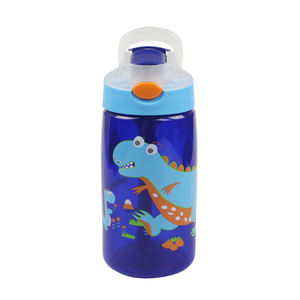 480ML BPA Free Cartoon Animal <strong>Princess</strong> Colorful Student Plastic <strong>Water</strong> <strong>Bottle</strong> With Straw and Handle - Product Image 4