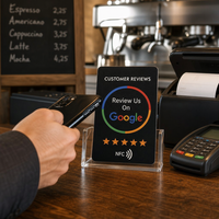 Carte de visite professionnelle minimaliste NFC étanche et résistante aux intempéries avec code QR, fréquence 860-960 MHz pour hôtels et restaurants