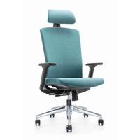 Chaise pivotante ergonomique avec dossier moyen-haut personnalisable, tissu ventilé, stores roulants, chaises de bureau et de meubles pour hôtels