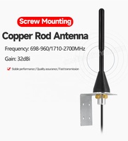 Antenne d'armoire 4G 5G personnalisée étanche extérieure 433MHz 470MHz antenne d'installation vissée sans fil M12 avec support en L