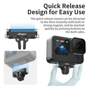 高兼容性顶盖易于使用的磁性快速释放套件，适用于GoPro Hero13/12/11/10/9/MAX运动相机附件 - Product Image 4