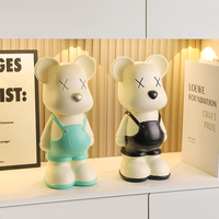 Ornements en verre Violent TV Ark Bear Eat Edge, articles de décoration pour la maison, salon, véranda, bureau, style luxe léger haut de gamme
