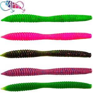 10 señuelos blandos de cola larga de 7g/10g de hundimiento lento, gusanos Senko Finesse sin peso para montajes de pesca con cebo natural para lubina, perca y pescado de pesca ligera. - Product Image 1