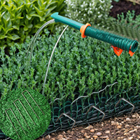 Piquets de jardin modernes en acier galvanisé argenté, clous de pelouse, attaches paysagères en forme de U, 15 cm/6 po
