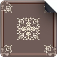 Tapis de table de mahjong en caoutchouc, épaissi, anti-bruit, antidérapant, résistant à l'usure, anti-rayures, carré de 33x33 pouces, pour jeu familial de poker