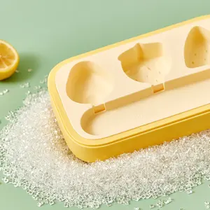 Cetakan Es Krim Anak-anak, Cetakan Es Krim Dapat Digunakan Kembali dengan Stik Alat Dapur Kreatif PP Cetakan Es Krim