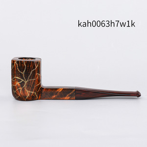 Muxiang Straight Briar Wood Pipe With Hidden Carving Tobacco Pipe - Product Image 3