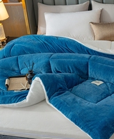 King Size 220x240cm Double Face Design Moderne Couette en Molleton de Lait 5kg Insert de Couette avec Couette d'Hôtel Matelassée en Polyester