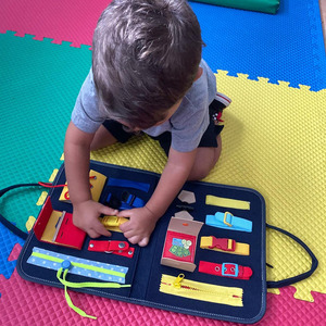 pequeños-juguetes montessori para bebés pequeños | Botones con cremallera-juguete educativo para niños de <span class=keywords><strong>2</strong></span> 3 y 4 años - Product Image 5