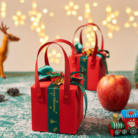 Caja de Regalo de Manzanas para Nochebuena |   Diseño de Luz LED Transparente |   Cinta de estampado en caliente personalizada |   Empaquetado Creativo de Frutas al por Mayor