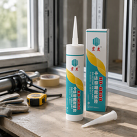 Sealant Silikon Netral Multi Permukaan, Perlindungan Tahan Air, Anti Penuaan, Perekat untuk Konstruksi, Penggunaan Suhu Tinggi, Sambungan Bangunan