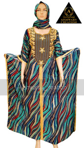 Modern Women's Long Maxi <b>Kaftan</b> Dress Fashionable Beauty Abaya Inspired India <b>Plus</b> <b>Size</b> Party Work Dress Rayon Fabric Seamless - Product Image 2