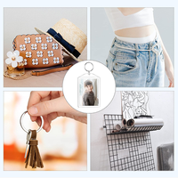 Cadre photo personnalisé de haute qualité Porte-clés à breloque en acrylique promotionnel