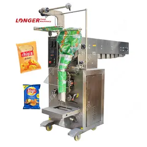 Máquina de embalagem de alimentos para batata frita de alta velocidade, máquina de embalagem automática de alimentos inchados para lanche