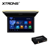 Monitor de Coche Android Plegable XTRONS de 17.3 Pulgadas con Sonido Superior, Entrada AV Dual HD, Reproducción de Video 4K, 2+32 GB, Pantalla IPS de 1920x1080P