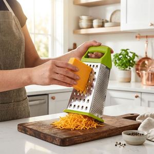 Outil multifonctionnel 4-en-1 en acier inoxydable durable pour trancher le fromage, les pommes de terre et les radis, compatible lave-vaisselle pour la maison - Product Image 1