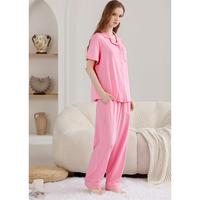 Livraison Gratuite - Ensemble Pyjama Deux Pièces en Coton pour Femme, Tenue de Nuit et de Détente, Idéal Demoiselle d'Honneur - Fabricant de Vêtements de Nuit