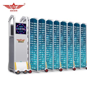 Automatic <b>Retractable</b> Entry Driveway <b>Gate</b> for Apartment Courtyard Hotel Hospital Warehouse School with Seal Plate - Product Image 1