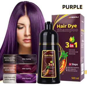 Tinte Permanente para el Cabello con Jengibre, Champú Negro para Mujer y Hombre - Product Image 3