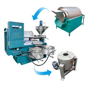 Máquina de prensa de aceite de coco de cacahuete con tornillo completamente automática comestible de alta resistencia - Product Image 1