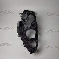 Carcasa de Faro Delantero Weetax Auto Parts, Material PP, Base Trasera Negra, LED Completo para F10 2011-2016
