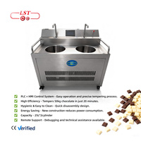 Machine à chocolat de bureau LST Distributeur de chocolat chaud personnalisé Petite machine à fondre et à tempérer le chocolat pour l'entreprise à domicile