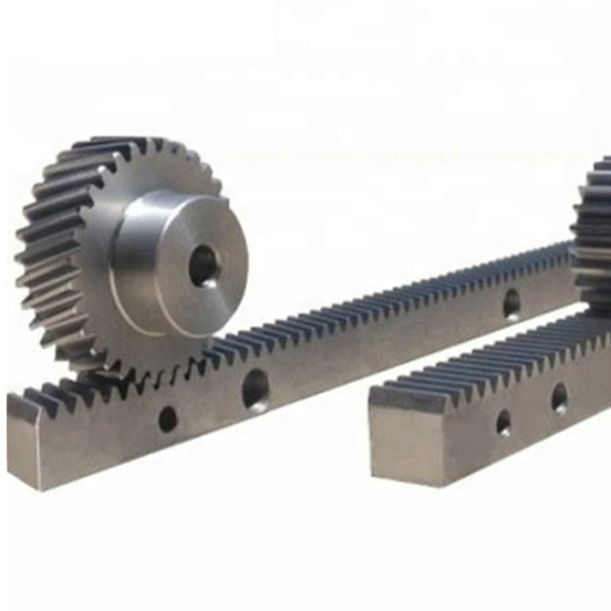 High Precision Custom Made CNC m1 helical spur straight round steel gear rack and pinion