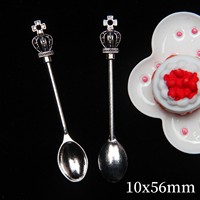 Miaobei simulation mini vaisselle alliage fourchette cuillère miniature nourriture jouer ensemble Kerr poupée accessoires jouet
