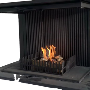 เตาผิงไม้แบบตั้งพื้นพร้อมช่องใส่ฟืนขนาดใหญ่ ให้ความร้อนอย่างมีประสิทธิภาพ ติดตั้งง่าย ให้เปลวไฟจริง เหมาะสำหรับตกแต่งวิลล่า - Product Image 2